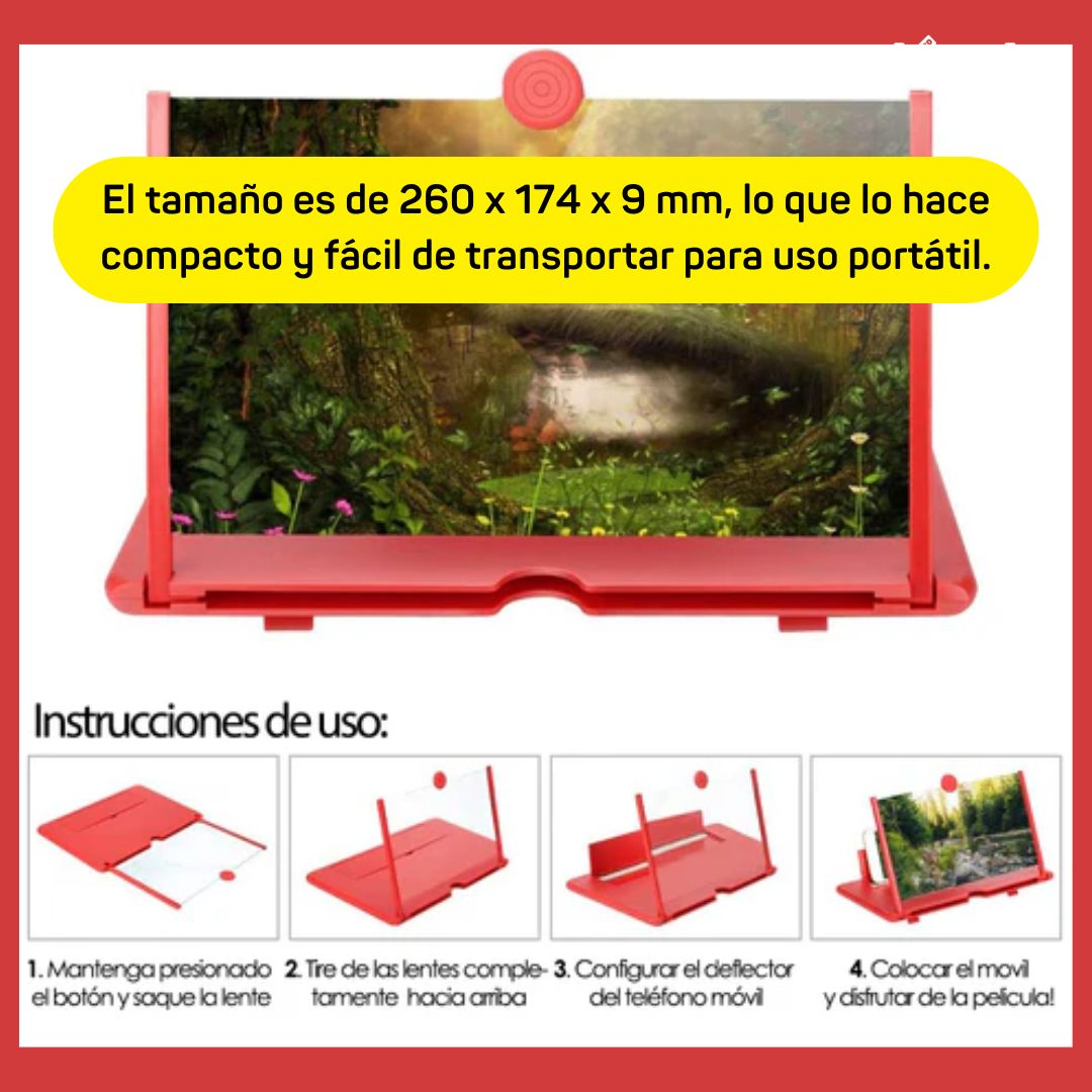 MagnifyView® Amplificador de Pantalla 3D HD