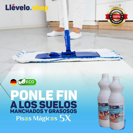 Pisos Mágicos 5X® - Desmancha y Desengrasa