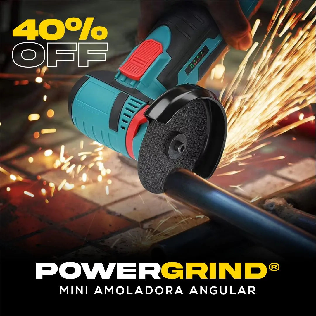 POWERGRIND® - Amoladora Angular | Corta Metal, Madera, Concreto, Mármol y Más.