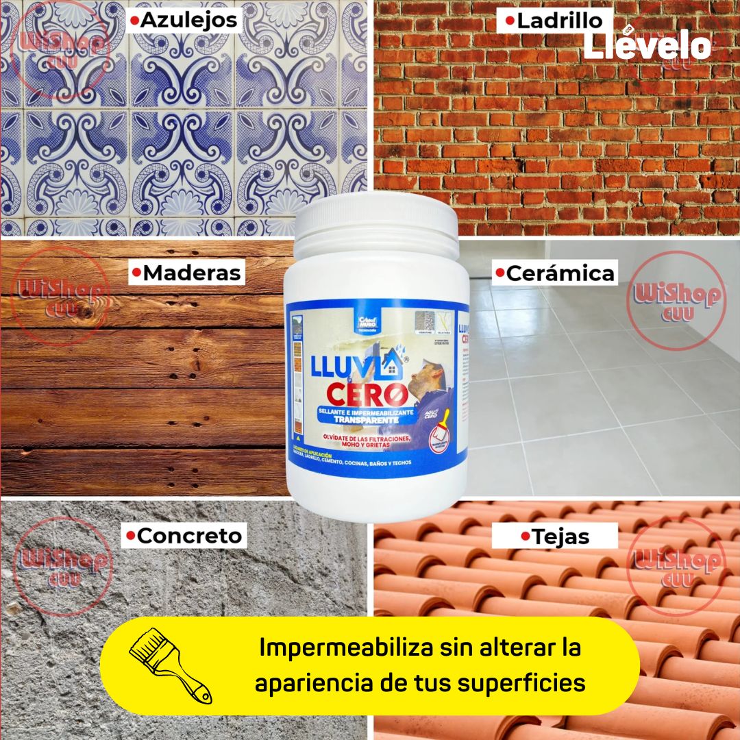 Lluvia cero® Sellador Impermeabilizante X 1000 ML