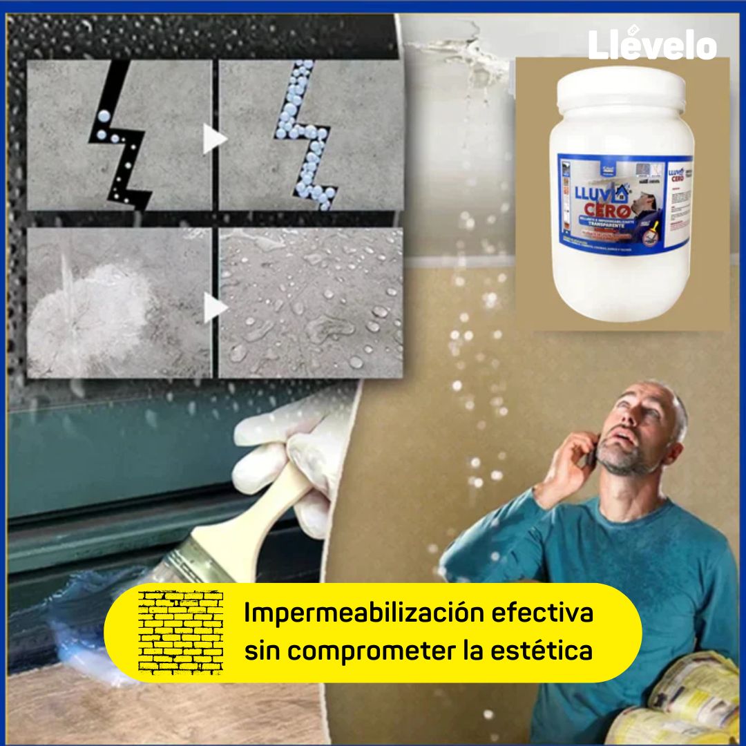 Lluvia cero® Sellador Impermeabilizante X 1000 ML