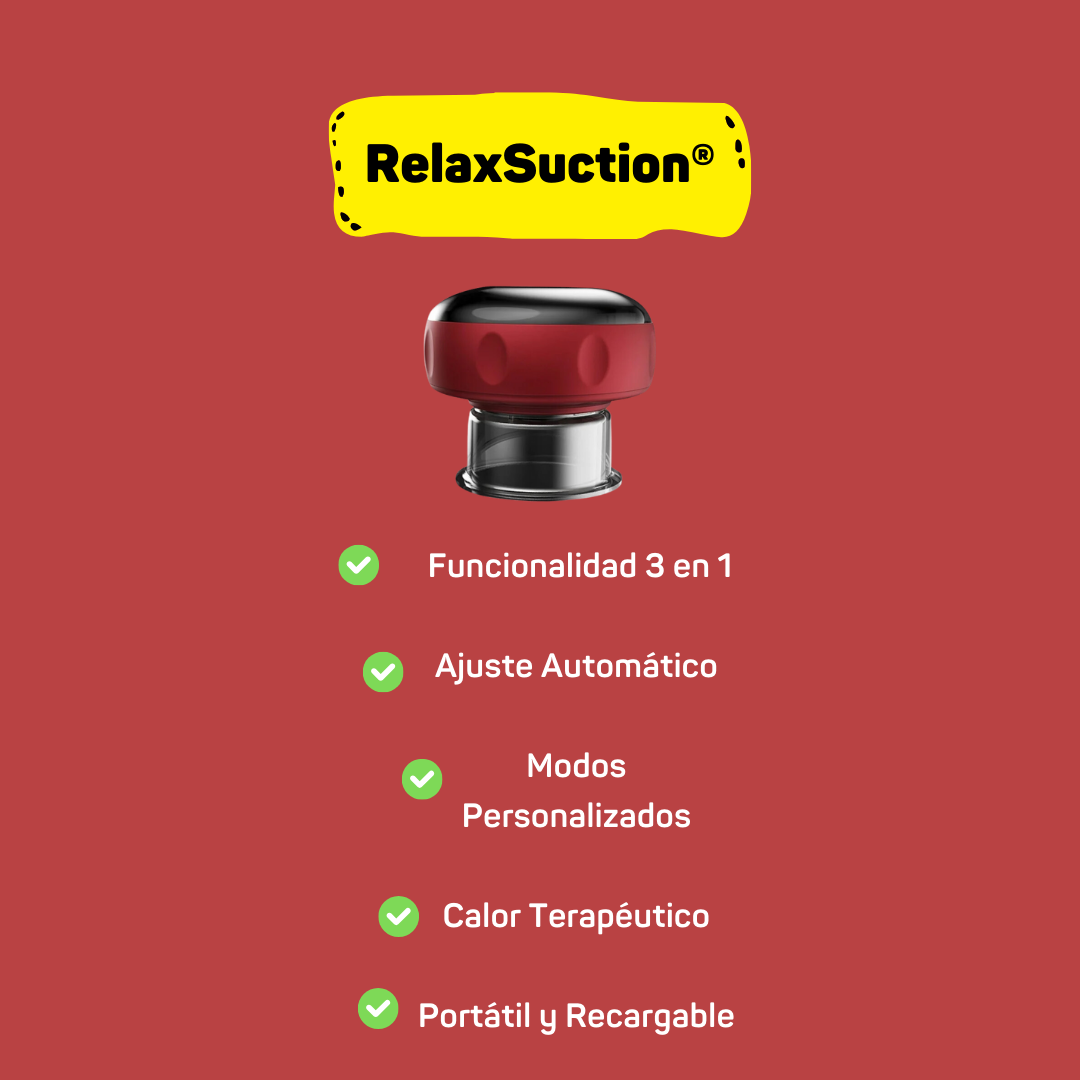 RelaxSuction® Masajeador de Ventosas Recargable